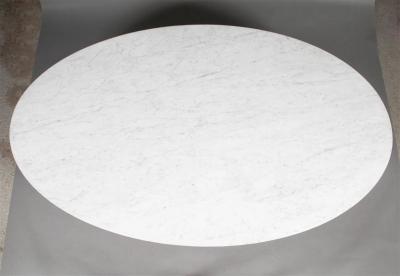 Eero Saarinen Eero Saarinen Oval Marble Top Dining Table for Knoll