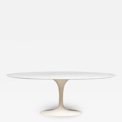 Eero Saarinen Eero Saarinen Oval Marble Top Dining Table for Knoll