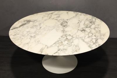 Eero Saarinen Eero Saarinen for Knoll 60 Tulip Table in Arabescato Marble