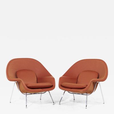 Eero Saarinen Eero Saarinen for Knoll 70LS Mid Century Petite Womb Chair Pair