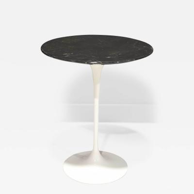 Eero Saarinen Eero Saarinen for Knoll Knoll Tulip Table with Black Marble Top and White Base