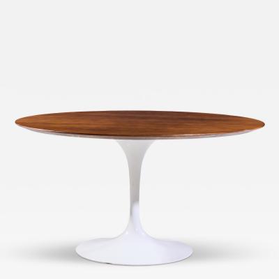 Eero Saarinen Eero Saarinen for Knoll Mid Century 54 Inch Walnut Tulip Dining Table
