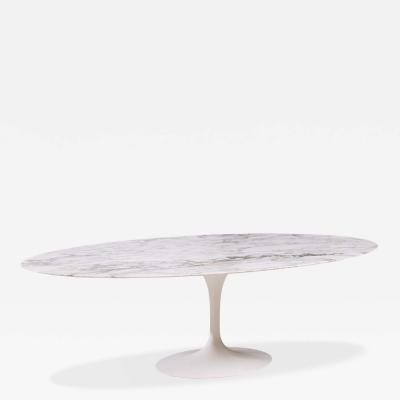 Eero Saarinen Eero Saarinen for Knoll Mid Century 96 inch Oval Marble Tulip Dining Table