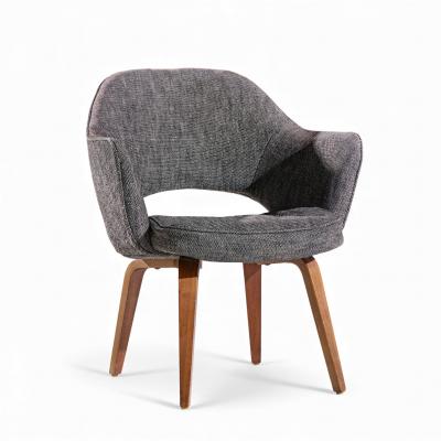 Eero Saarinen Eero Saarinen for Knoll Mid Century Bentwood Executive Dining Chairs Pair