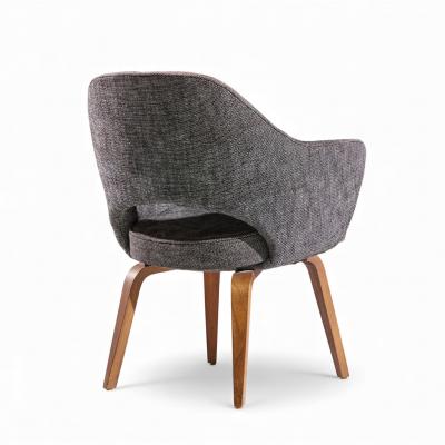 Eero Saarinen Eero Saarinen for Knoll Mid Century Bentwood Executive Dining Chairs Pair