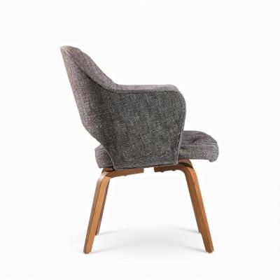 Eero Saarinen Eero Saarinen for Knoll Mid Century Bentwood Executive Dining Chairs Pair