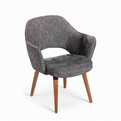 Eero Saarinen Eero Saarinen for Knoll Mid Century Bentwood Executive Dining Chairs Pair