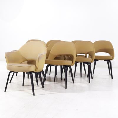 Eero Saarinen Eero Saarinen for Knoll Mid Century Bentwood Executive Dining Chairs Set of 10