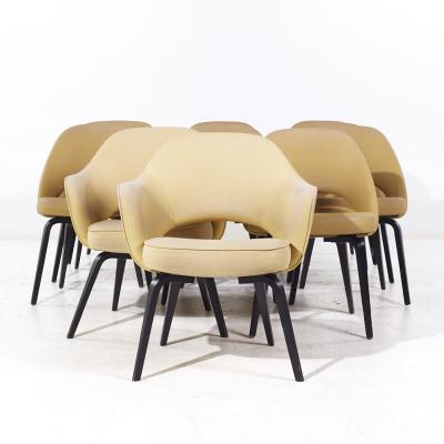 Eero Saarinen Eero Saarinen for Knoll Mid Century Bentwood Executive Dining Chairs Set of 12