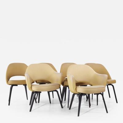 Eero Saarinen Eero Saarinen for Knoll Mid Century Bentwood Executive Dining Chairs Set of 8