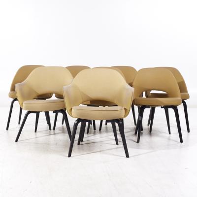 Eero Saarinen Eero Saarinen for Knoll Mid Century Bentwood Executive Dining Chairs Set of 8