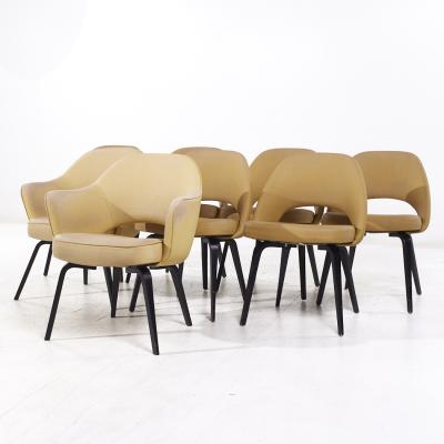 Eero Saarinen Eero Saarinen for Knoll Mid Century Bentwood Executive Dining Chairs Set of 8