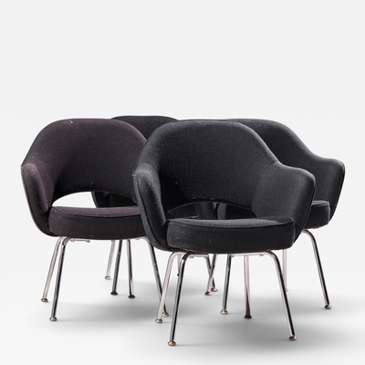 Eero Saarinen Eero Saarinen for Knoll Mid Century Executive Dining Chairs Set of 4