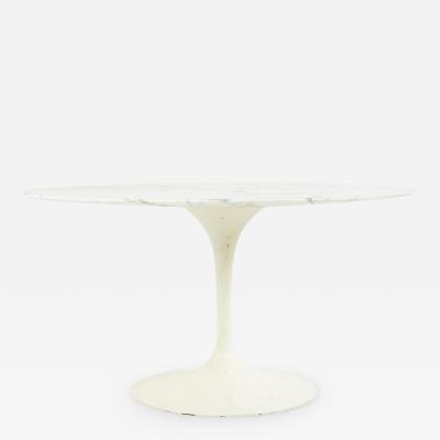 Eero Saarinen Eero Saarinen for Knoll Mid Century Round Marble Tulip Base Dining Table