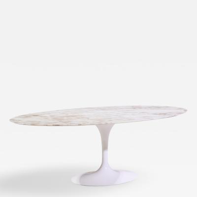 Eero Saarinen Eero Saarinen for Knoll Mid Century Tulip 84 Inch Marble Dining Table