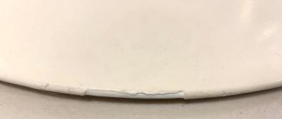 Eero Saarinen Eero Saarinen for Knoll Stool Swivel Blue White Signed