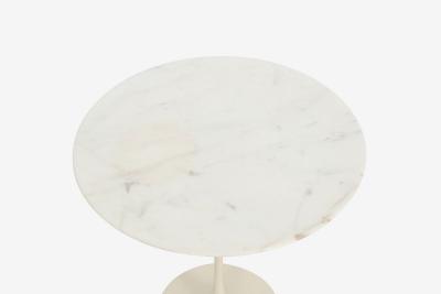 Eero Saarinen Eero Saarinen for Knoll Tulip Side Table c 1960 Early Carrara Marble Top