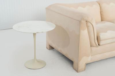 Eero Saarinen Eero Saarinen for Knoll Tulip Side Table c 1960 Early Carrara Marble Top