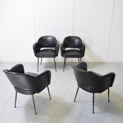 Eero Saarinen Eero Saarinen in the manner armchairs in sky 1960s 