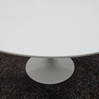 Eero Saarinen Knoll Saarinen Table with Custom Ice White Ceramic Top
