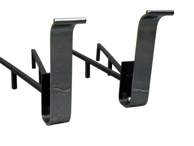 Eero Saarinen MODERNIST POLISHED STEEL ART DECO ANDIRONS