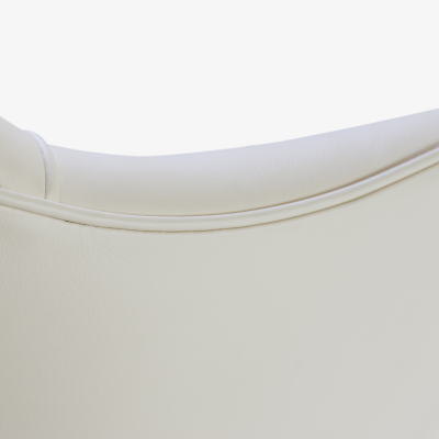 Eero Saarinen Saarinen Executive Arm Chair in Cr me Leather Swivel Base 24k Gold Edition