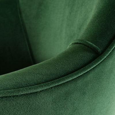 Eero Saarinen Saarinen Executive Arm Chairs in Emerald Velvet 24k Gold Edition