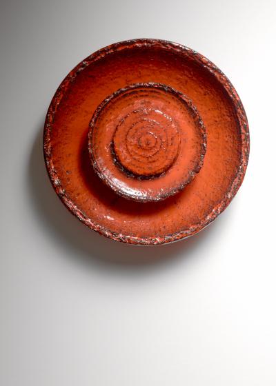 Ege Dagnaes Ege Dagn s red ceramic wall lamp Denmark 1960s