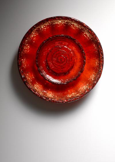 Ege Dagnaes Ege Dagn s red ceramic wall lamp Denmark 1960s