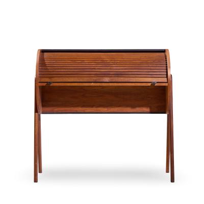 Egon Ostergaard Egon stergaard Style Danish Teak Tambour Door Roll Top Desk