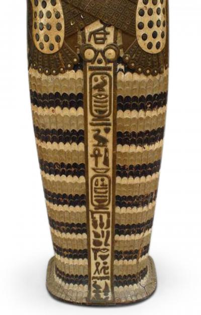 Egyptian Carved Sarcophagus Figure
