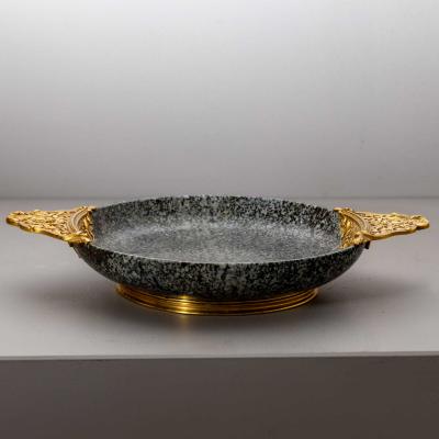 Egyptian Porphyry Bowl sig Escalier de Cristal Paris France