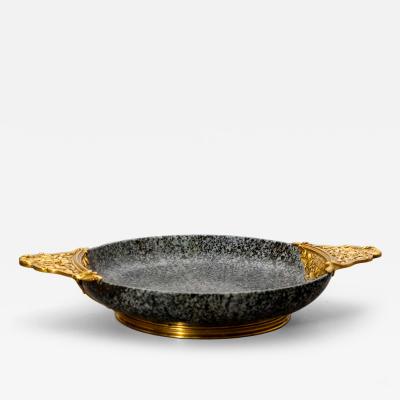 Egyptian Porphyry Bowl sig Escalier de Cristal Paris France