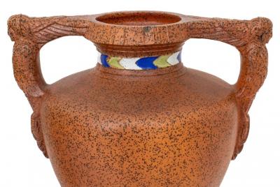 Egyptian Revival Art Deco Style Pair Vase