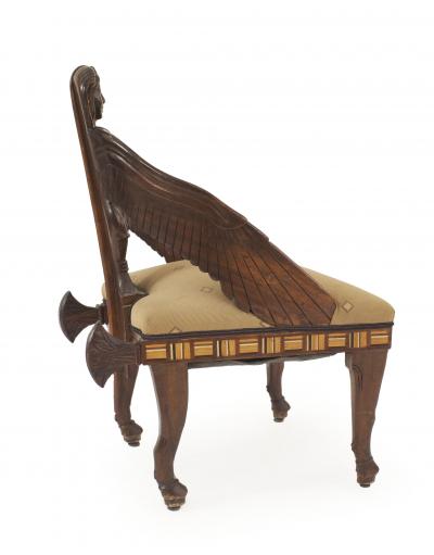 Egyptian Sphinx Mahogany Chairs