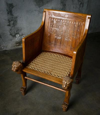 Egyptian Style King Tut Chair