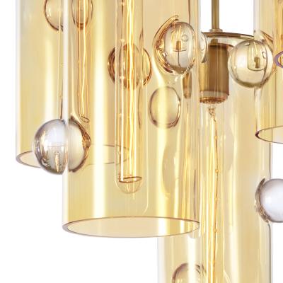 Eidos Glass Obscura Cascading Chandelier