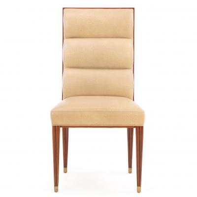Eight Art Deco Ruhlmann Style Dining Chairs