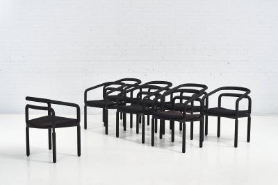 Eight Rubber Chairs for Metropolitan Furniture by Brian Kane 1987