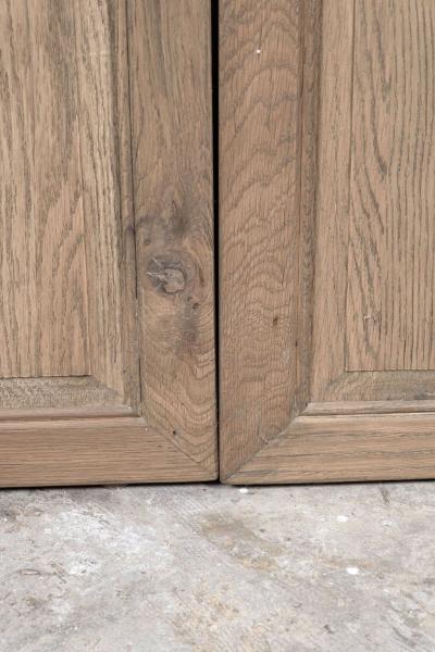 Eight Vintage Glazed Oak Panels