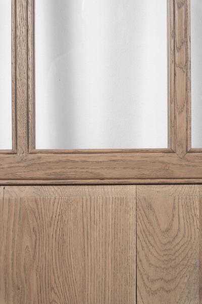 Eight Vintage Glazed Oak Panels