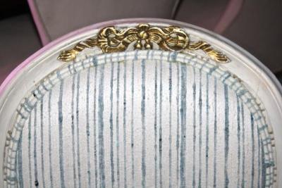 Eighteen Louis XVI Revival Dining Chairs En Peinte