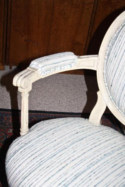 Eighteen Louis XVI Revival Dining Chairs En Peinte