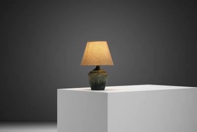 Eigil Henriksen Glazed Stoneware Table Lamp by Eigil Hinrichsen Denmark Mid 20th Century