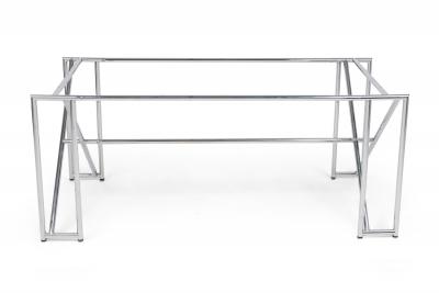 Eileen Gray Eileen Gray Mid Century American Modern Polished Chrome X Form Table Frame