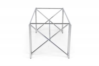 Eileen Gray Eileen Gray Mid Century American Modern Polished Chrome X Form Table Frame