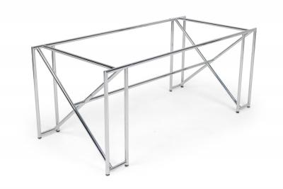 Eileen Gray Eileen Gray Mid Century American Modern Polished Chrome X Form Table Frame