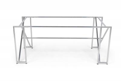 Eileen Gray Eileen Gray Mid Century American Modern Polished Chrome X Form Table Frame