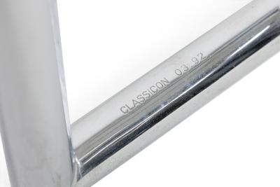 Eileen Gray Eileen Gray Mid Century American Modern Polished Chrome X Form Table Frame