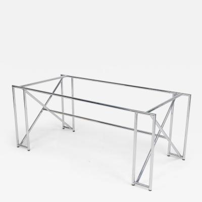 Eileen Gray Eileen Gray Mid Century American Modern Polished Chrome X Form Table Frame